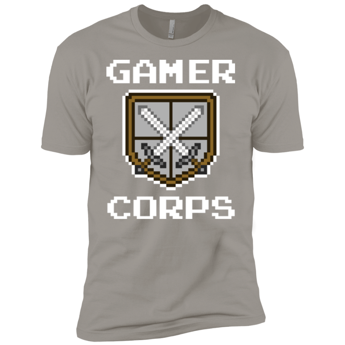 T-Shirts Light Grey / YXS Gamer corps Boys Premium T-Shirt