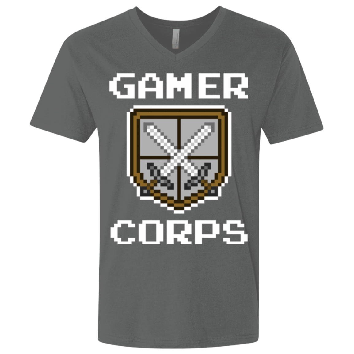 T-Shirts Heavy Metal / X-Small Gamer corps Men's Premium V-Neck