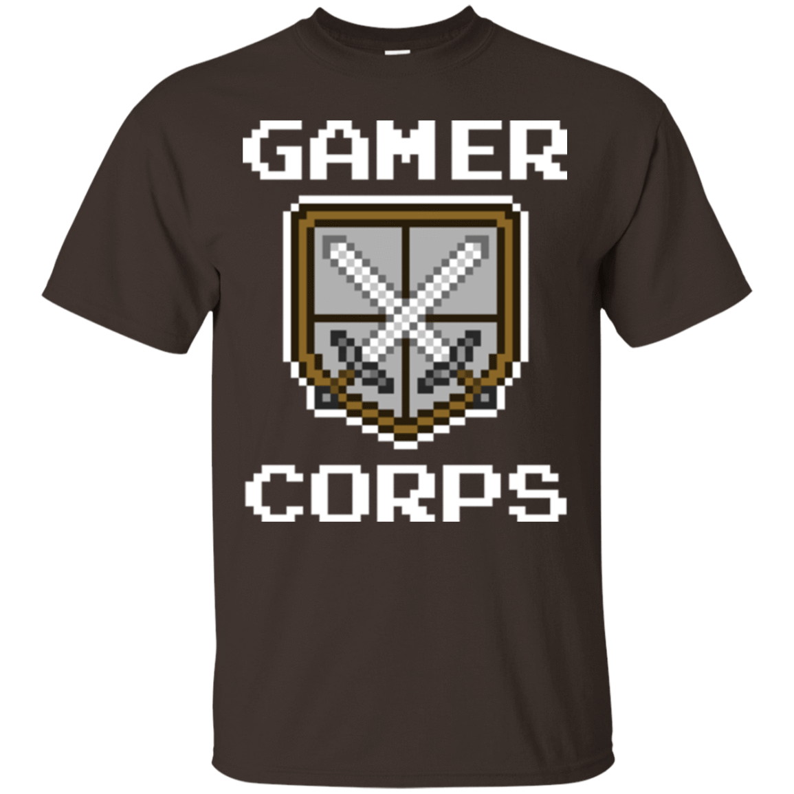 T-Shirts Dark Chocolate / Small Gamer corps T-Shirt
