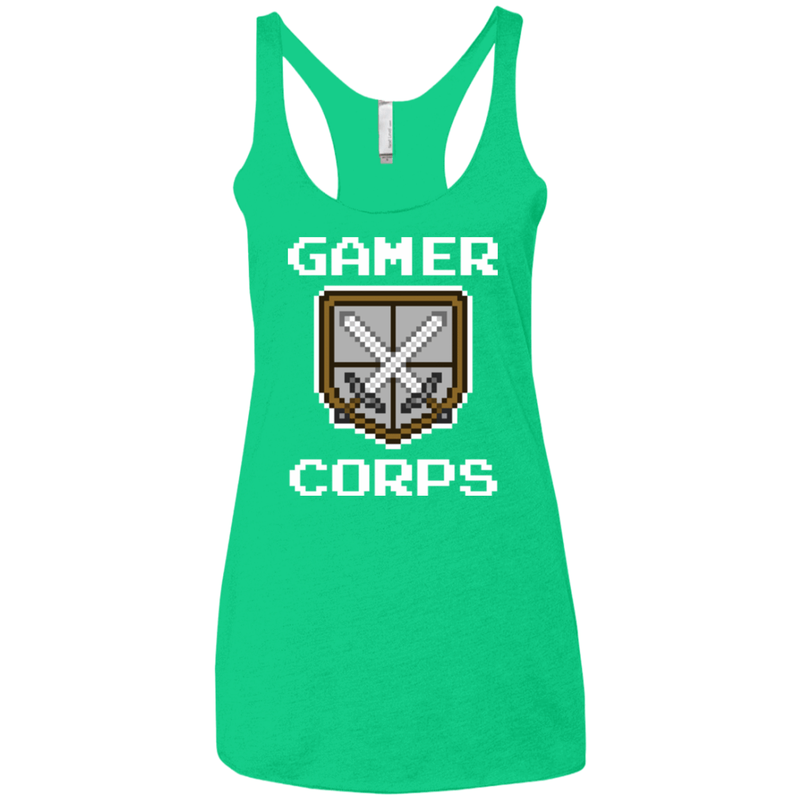 T-Shirts Envy / X-Small Gamer corps Women's Triblend Racerback Tank