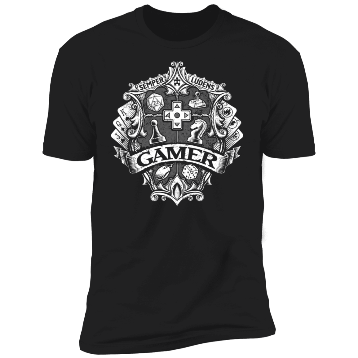 T-Shirts Black / S Gamer Crest Men's Premium T-Shirt