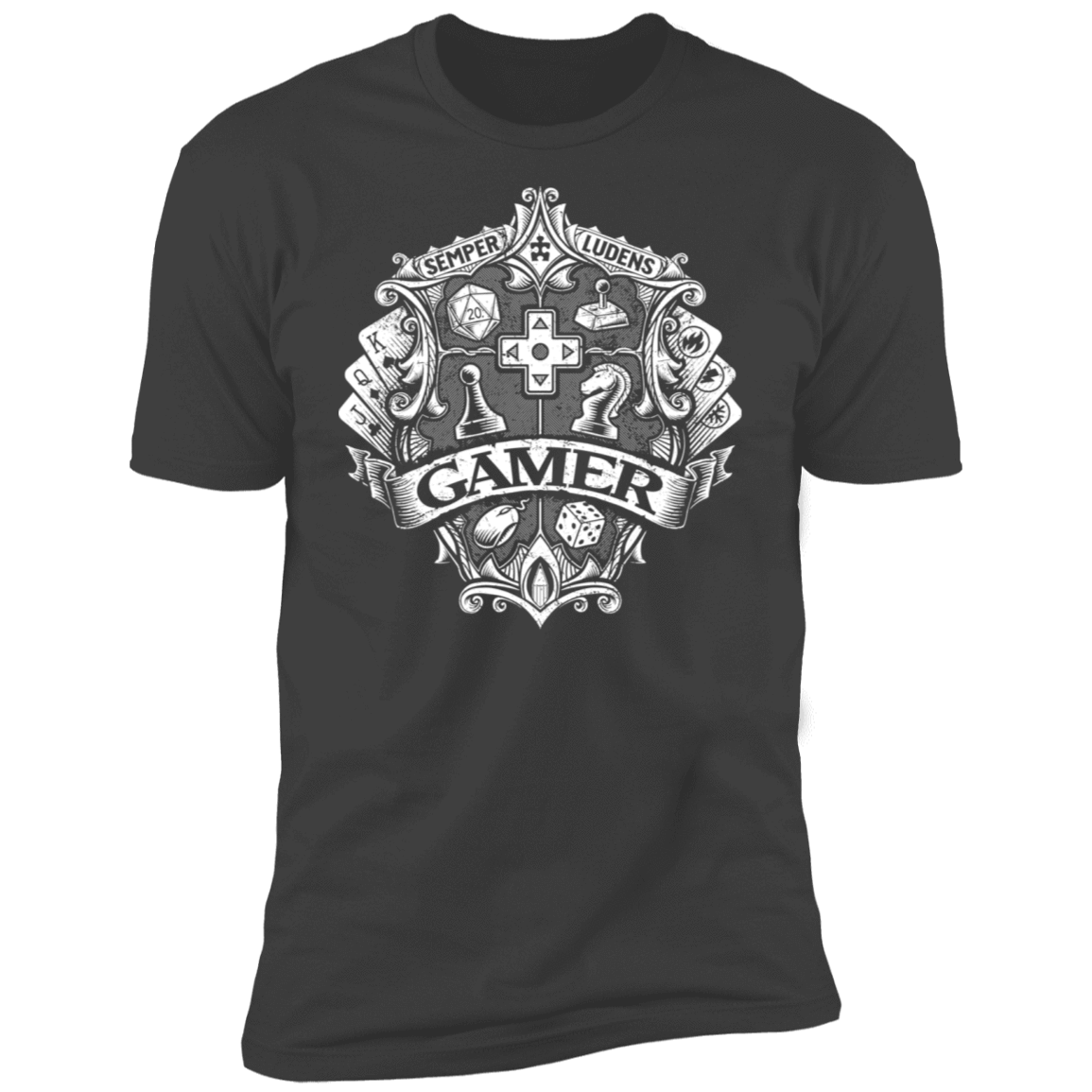 T-Shirts Heavy Metal / S Gamer Crest Men's Premium T-Shirt