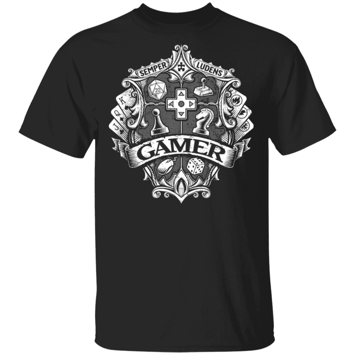 T-Shirts Black / S Gamer Crest T-Shirt