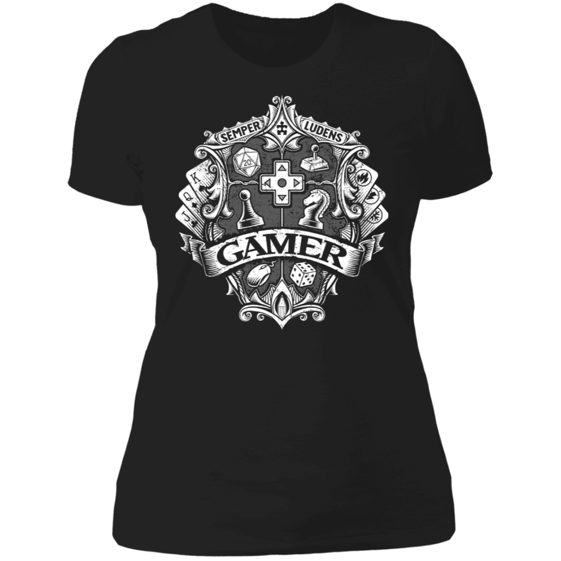 T-Shirts Black / S Gamer Crest Women's Premium T-Shirt