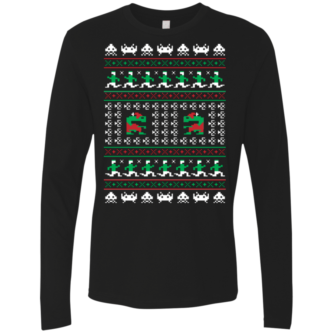 T-Shirts Black / Small Games Of Christmas Past Men's Premium Long Sleeve