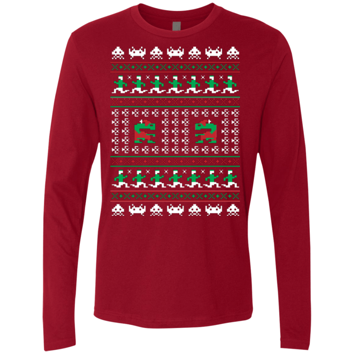 T-Shirts Cardinal / Small Games Of Christmas Past Men's Premium Long Sleeve