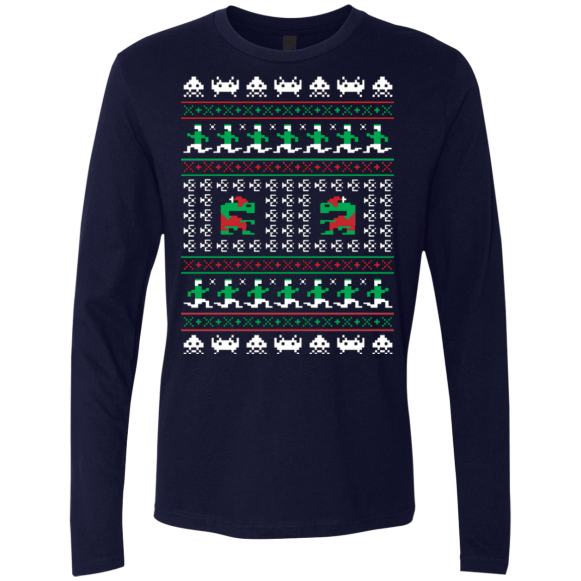 T-Shirts Midnight Navy / Small Games Of Christmas Past Men's Premium Long Sleeve