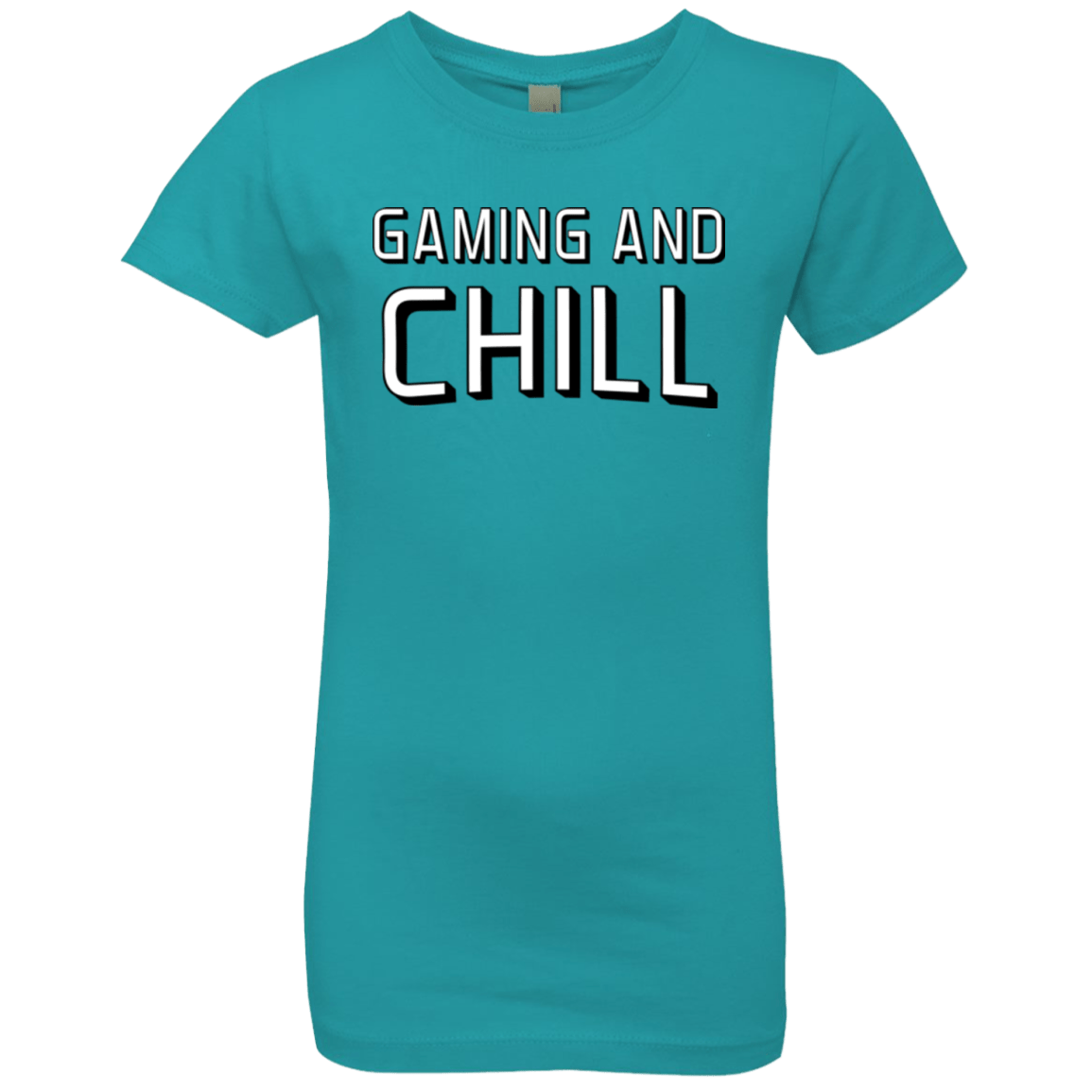 T-Shirts Tahiti Blue / YXS Gaming and Chill Girls Premium T-Shirt