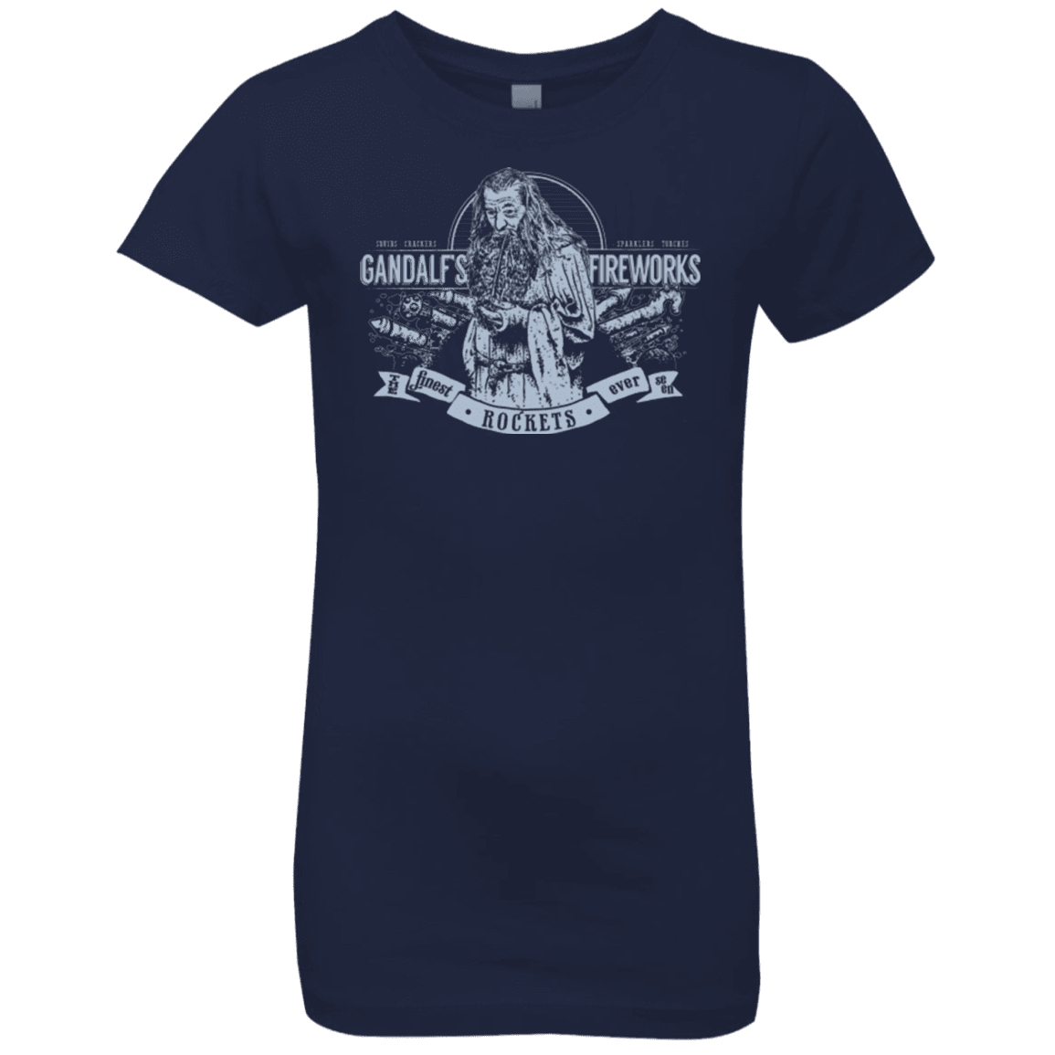 T-Shirts Midnight Navy / YXS Gandalfs Fireworks Girls Premium T-Shirt