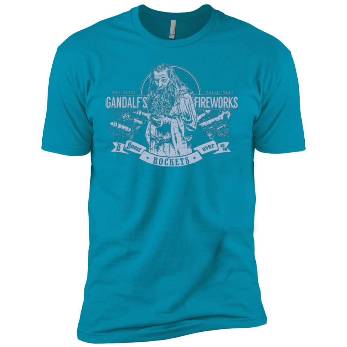 T-Shirts Turquoise / X-Small Gandalfs Fireworks Men's Premium T-Shirt