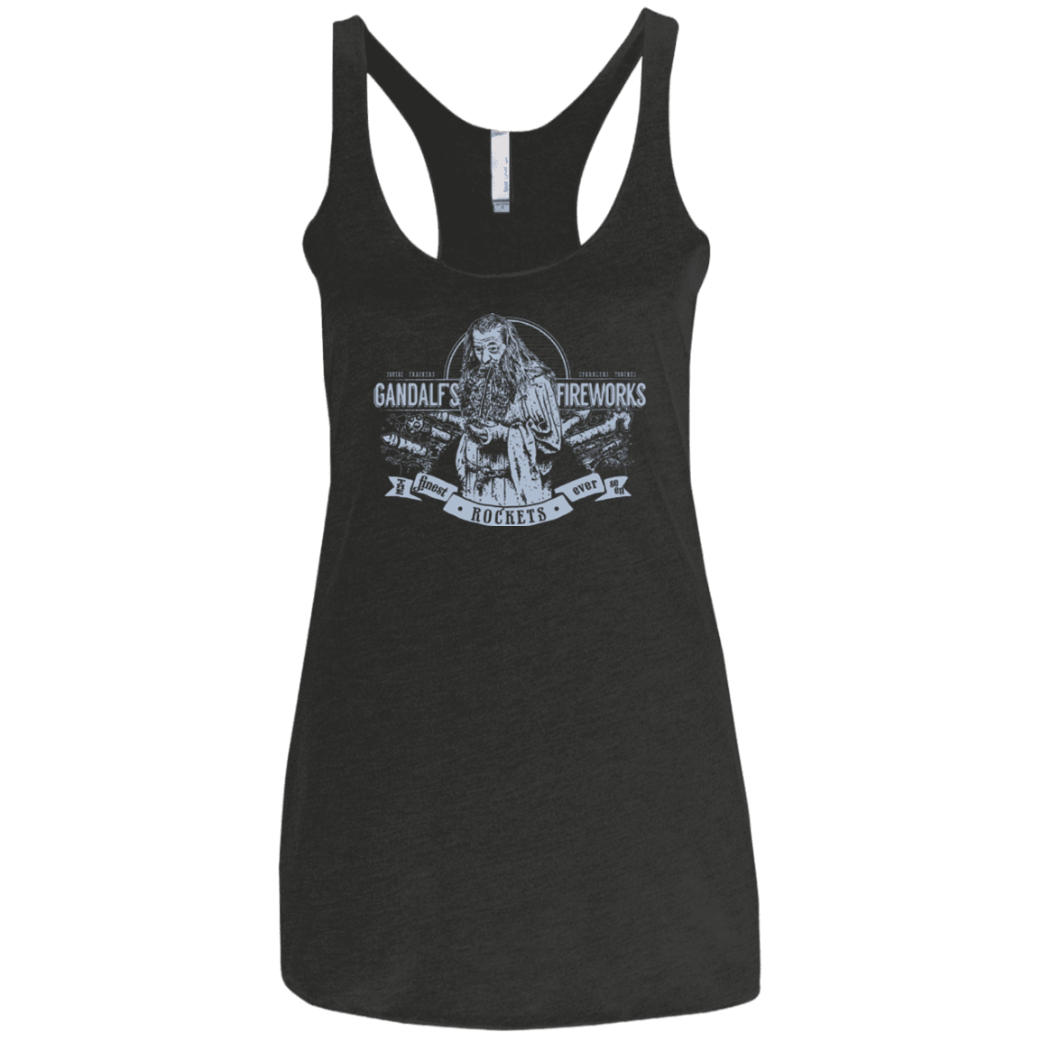 T-Shirts Vintage Black / X-Small Gandalfs Fireworks Women's Triblend Racerback Tank
