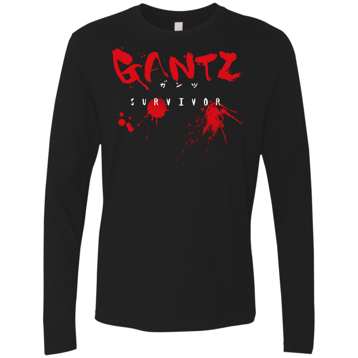 T-Shirts Black / S Gantz Survivor Men's Premium Long Sleeve