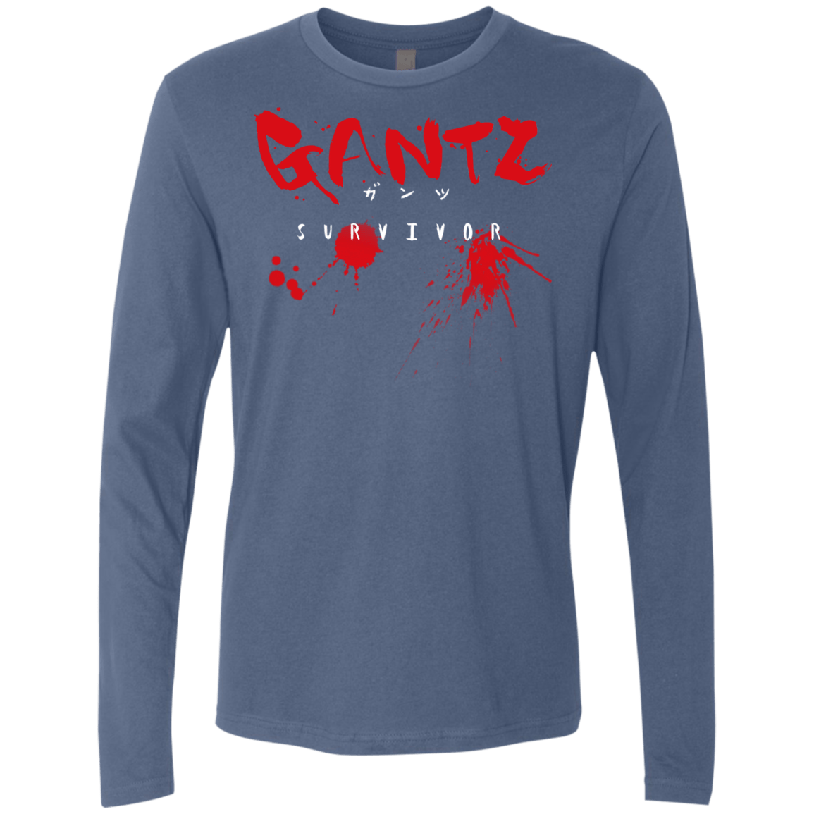 T-Shirts Indigo / S Gantz Survivor Men's Premium Long Sleeve