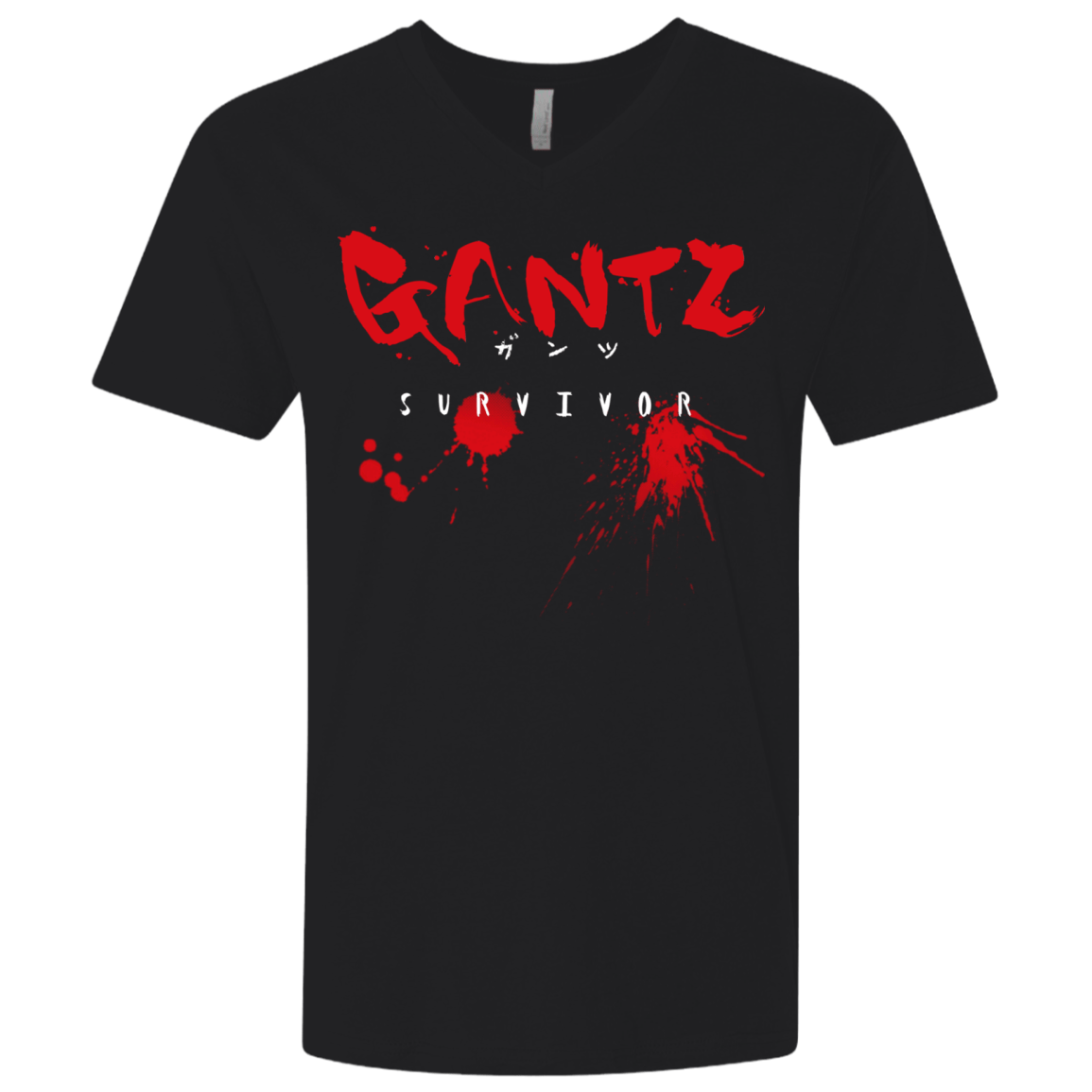 T-Shirts Black / X-Small Gantz Survivor Men's Premium V-Neck