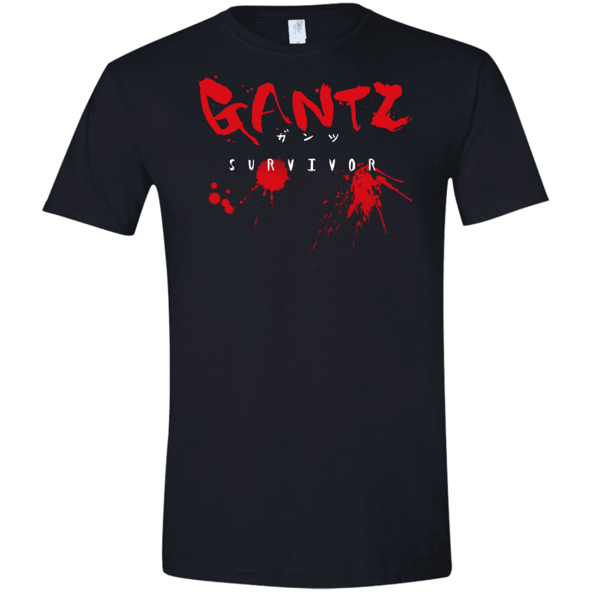 T-Shirts Black / X-Small Gantz Survivor Men's Semi-Fitted Softstyle