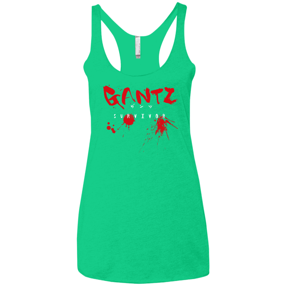 T-Shirts Envy / X-Small Gantz Survivor Women's Triblend Racerback Tank