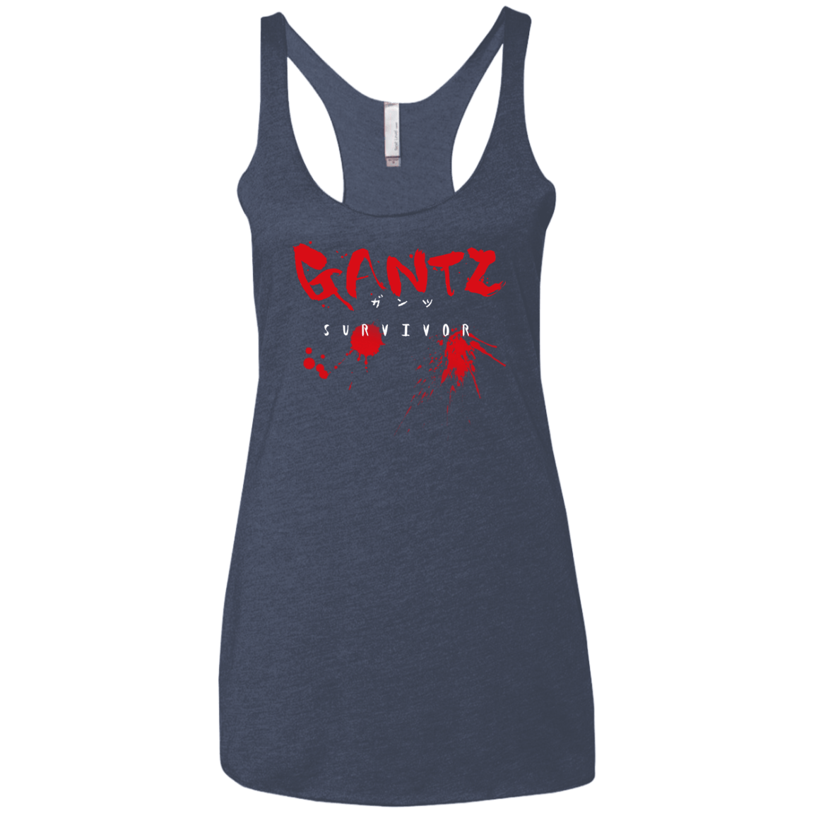 T-Shirts Vintage Navy / X-Small Gantz Survivor Women's Triblend Racerback Tank