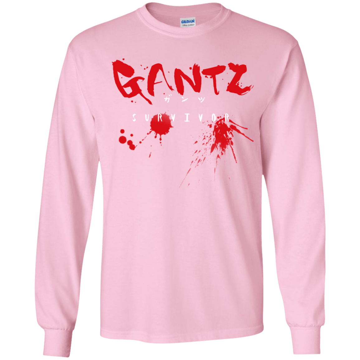 T-Shirts Light Pink / YS Gantz Survivor Youth Long Sleeve T-Shirt