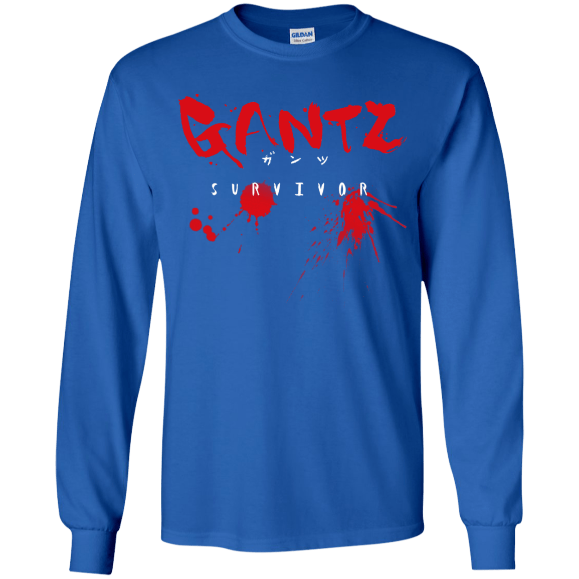 T-Shirts Royal / YS Gantz Survivor Youth Long Sleeve T-Shirt