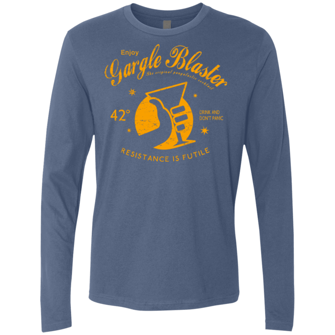 T-Shirts Indigo / Small Gargle blaster Men's Premium Long Sleeve