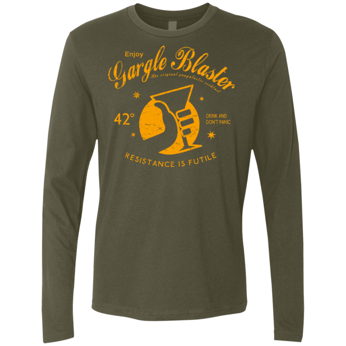 T-Shirts Military Green / Small Gargle blaster Men's Premium Long Sleeve