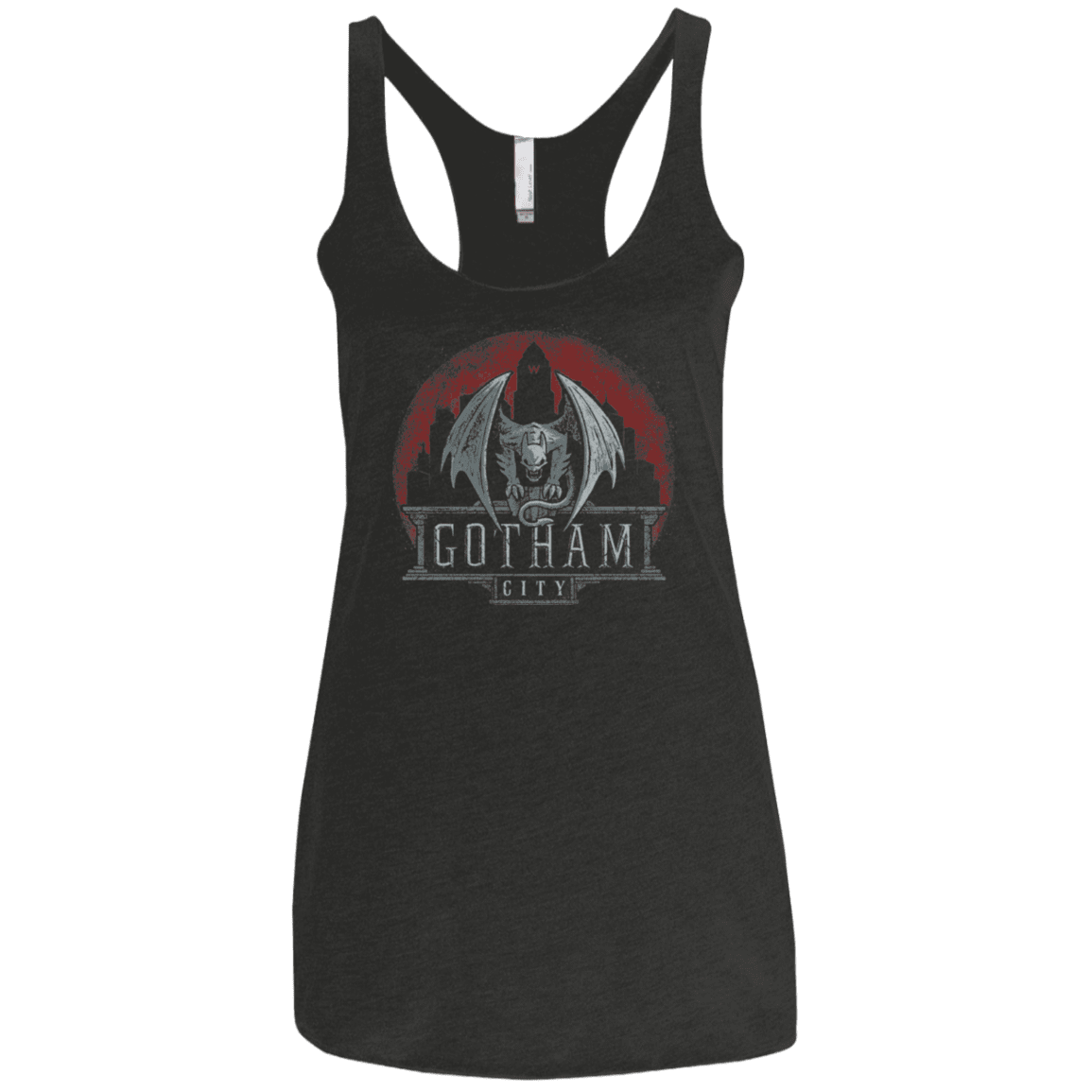 T-Shirts Vintage Black / X-Small Gargoyle of Gotham Women's Triblend Racerback Tank