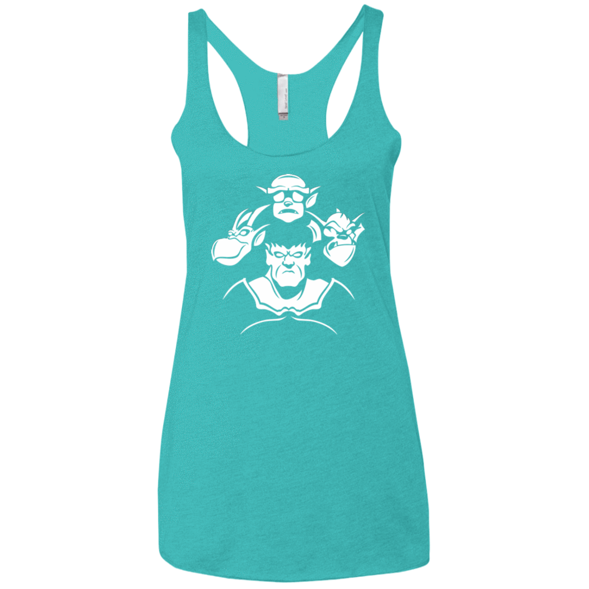 T-Shirts Tahiti Blue / X-Small Gargoyle Rhapsody Women's Triblend Racerback Tank