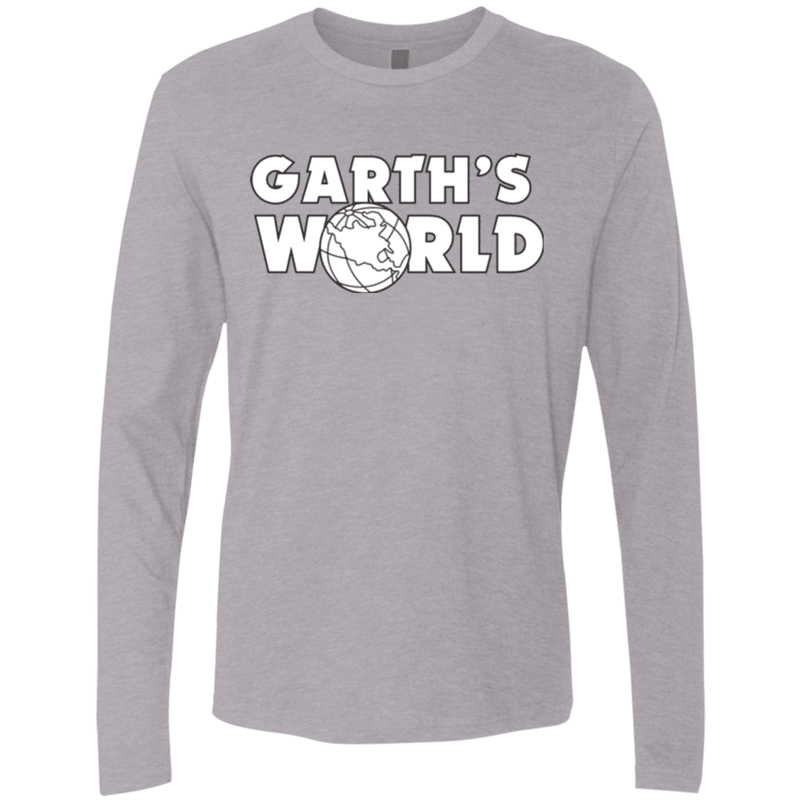 T-Shirts Heather Grey / Small Garth's World Men's Premium Long Sleeve