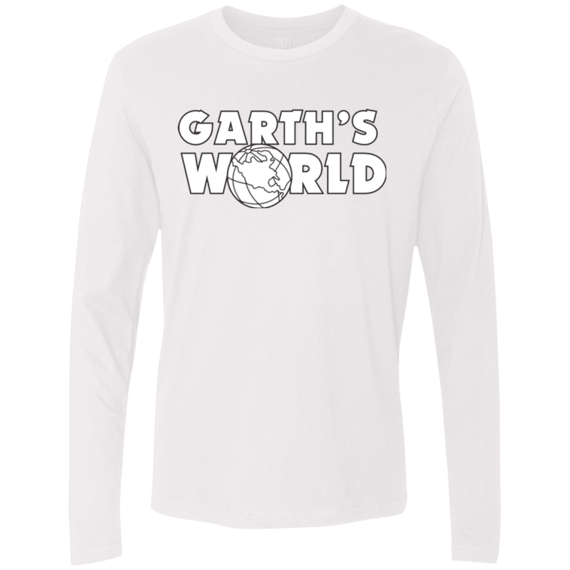 T-Shirts White / Small Garth's World Men's Premium Long Sleeve