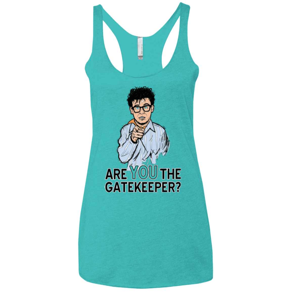 T-Shirts Tahiti Blue / X-Small gatekeeper Women's Triblend Racerback Tank