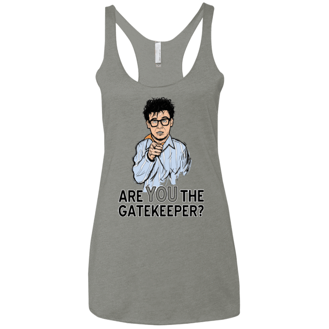 T-Shirts Venetian Grey / X-Small gatekeeper Women's Triblend Racerback Tank