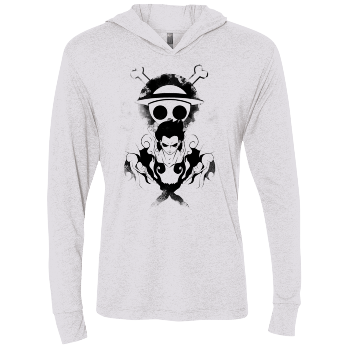 T-Shirts Heather White / X-Small Gear 4 Triblend Long Sleeve Hoodie Tee