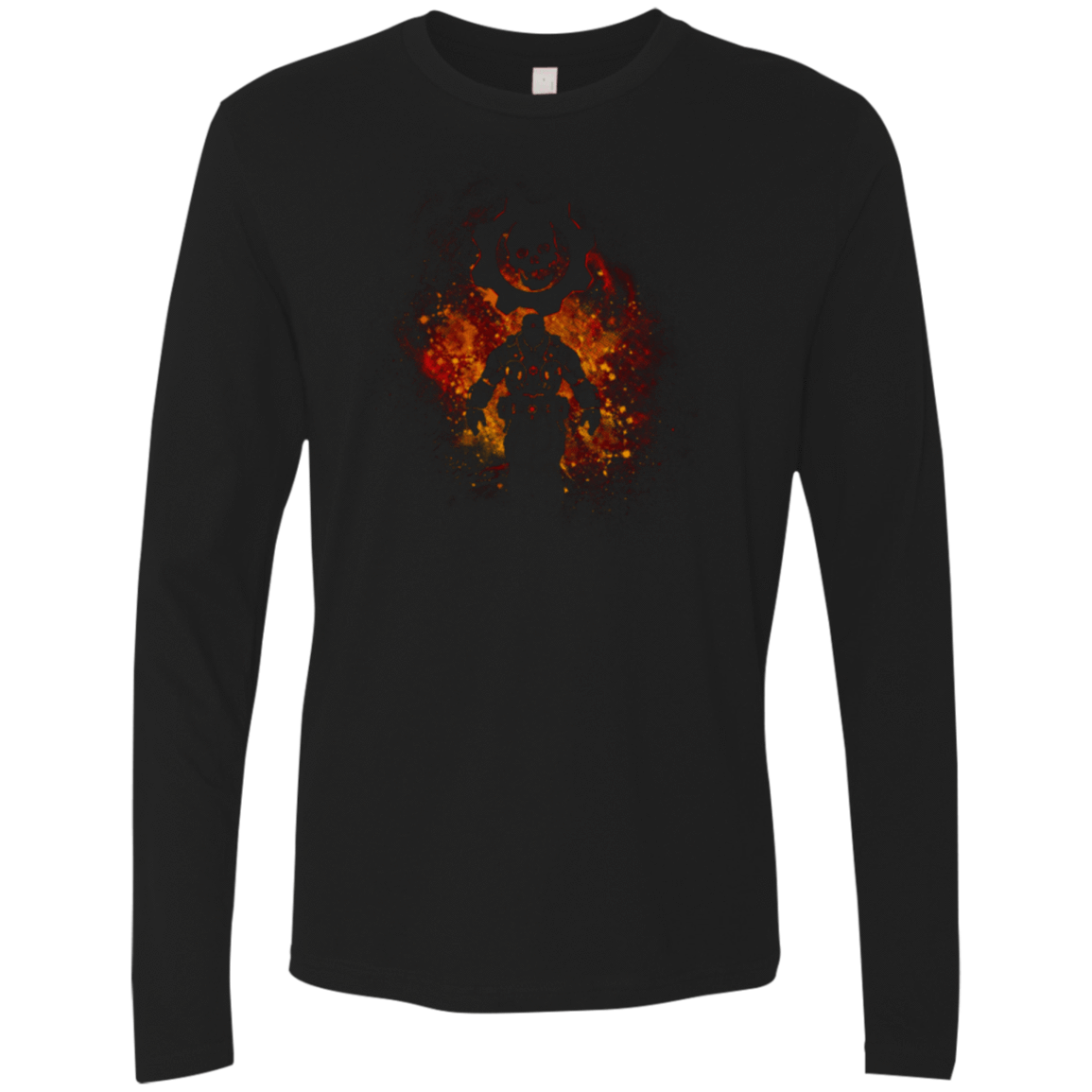 T-Shirts Black / Small Gears Art Men's Premium Long Sleeve