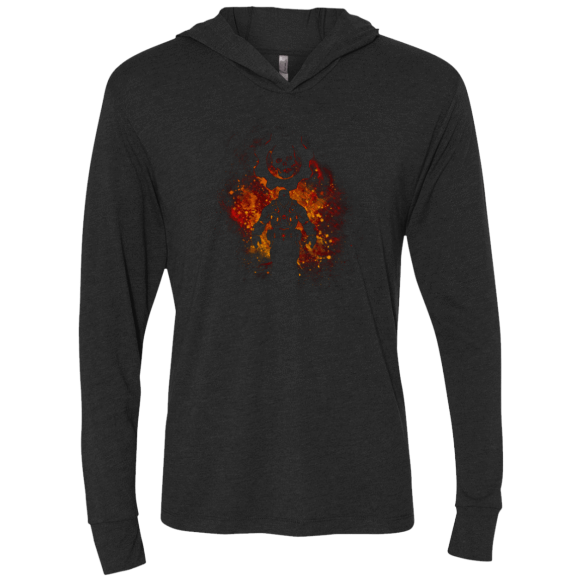 T-Shirts Vintage Black / X-Small Gears Art Triblend Long Sleeve Hoodie Tee