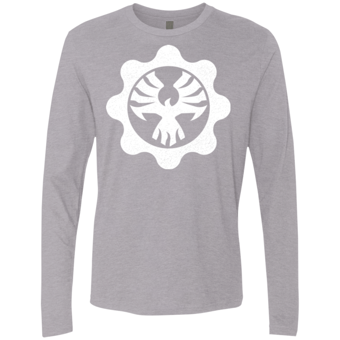 T-Shirts Heather Grey / Small Gears of War 4 Cog Emblem Men's Premium Long Sleeve