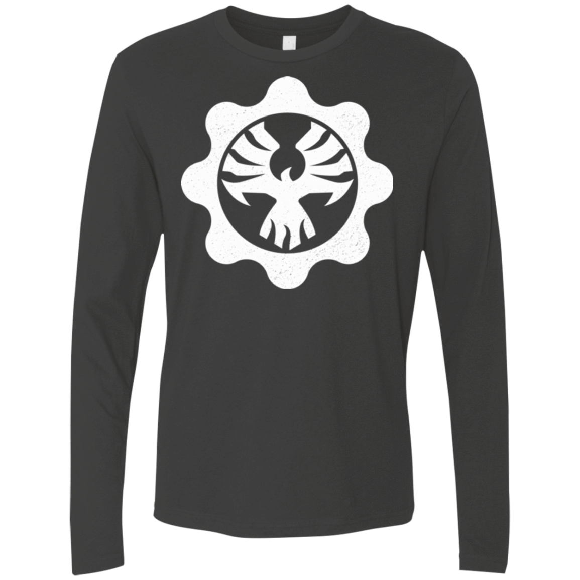 T-Shirts Heavy Metal / Small Gears of War 4 Cog Emblem Men's Premium Long Sleeve