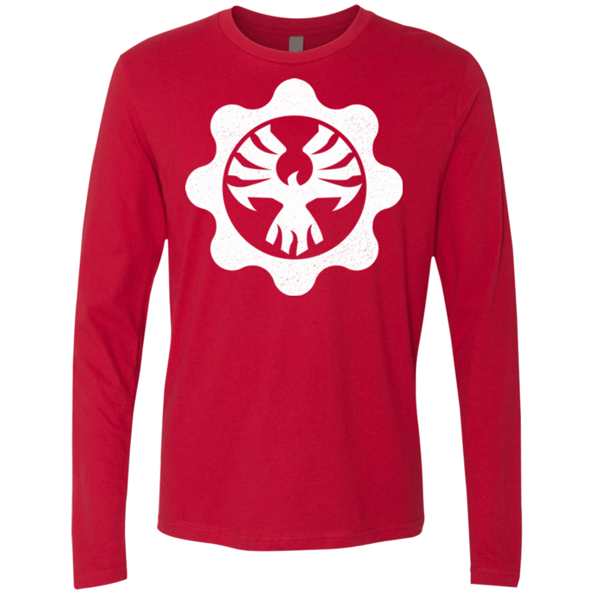 T-Shirts Red / Small Gears of War 4 Cog Emblem Men's Premium Long Sleeve