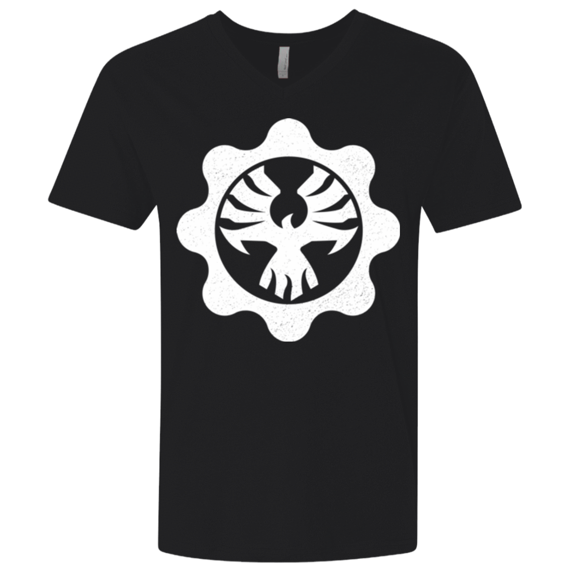T-Shirts Black / X-Small Gears of War 4 Cog Emblem Men's Premium V-Neck