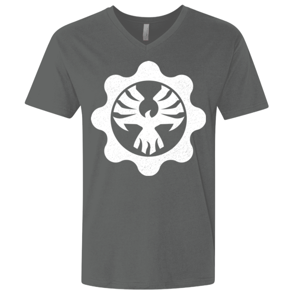 T-Shirts Heavy Metal / X-Small Gears of War 4 Cog Emblem Men's Premium V-Neck