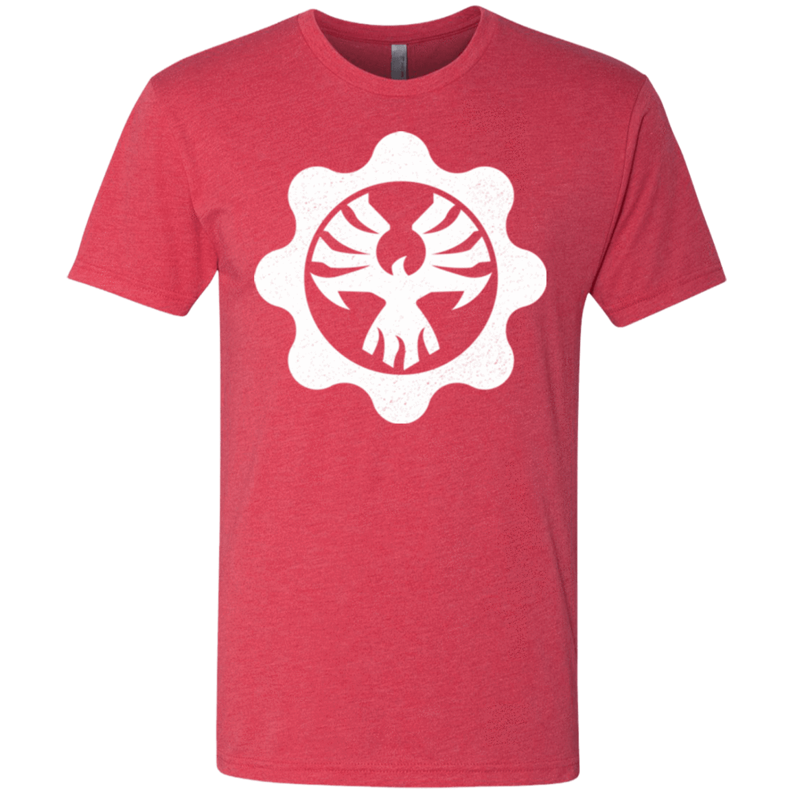 T-Shirts Vintage Red / Small Gears of War 4 Cog Emblem Men's Triblend T-Shirt