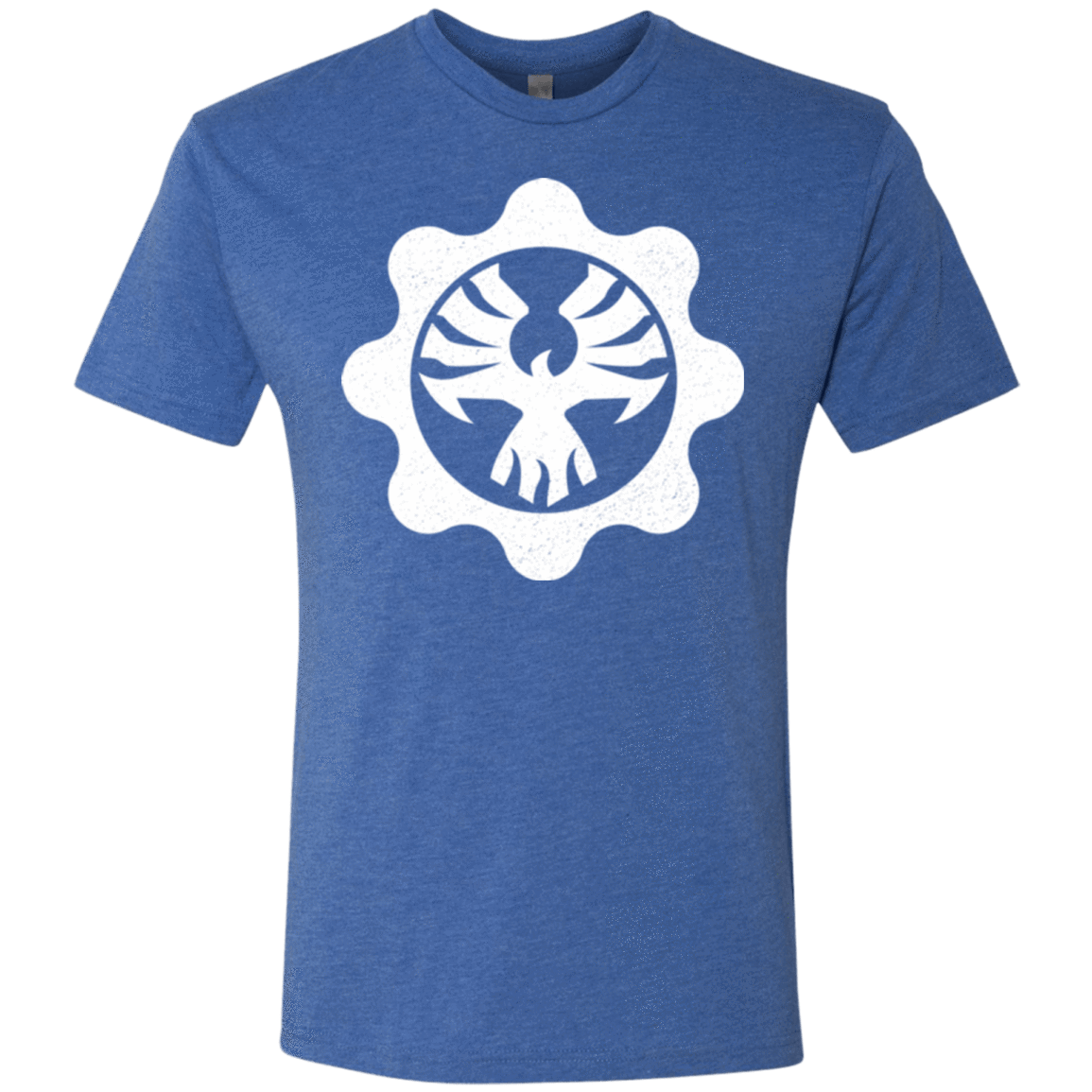 T-Shirts Vintage Royal / Small Gears of War 4 Cog Emblem Men's Triblend T-Shirt