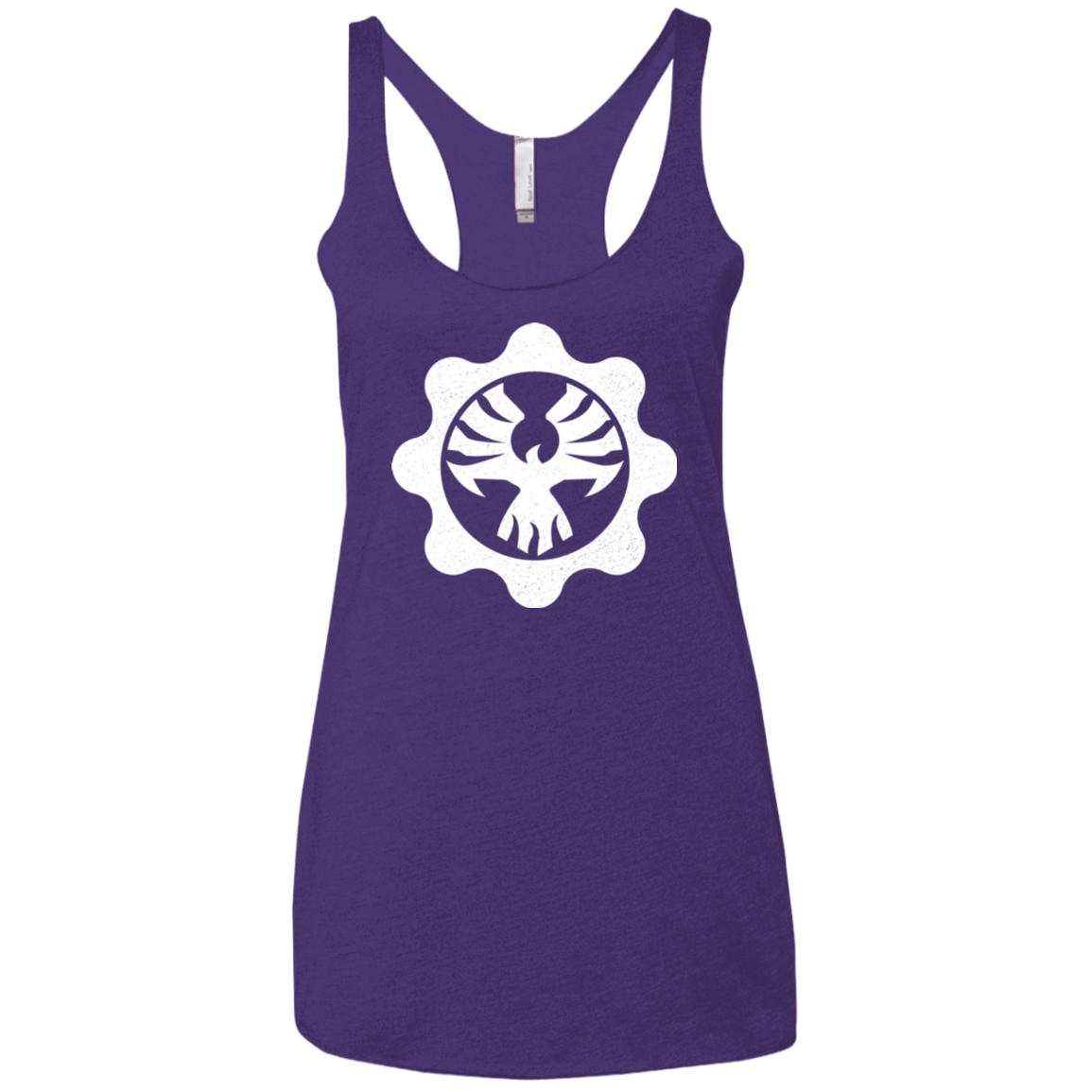 T-Shirts Purple / X-Small Gears of War 4 Cog Emblem Women's Triblend Racerback Tank