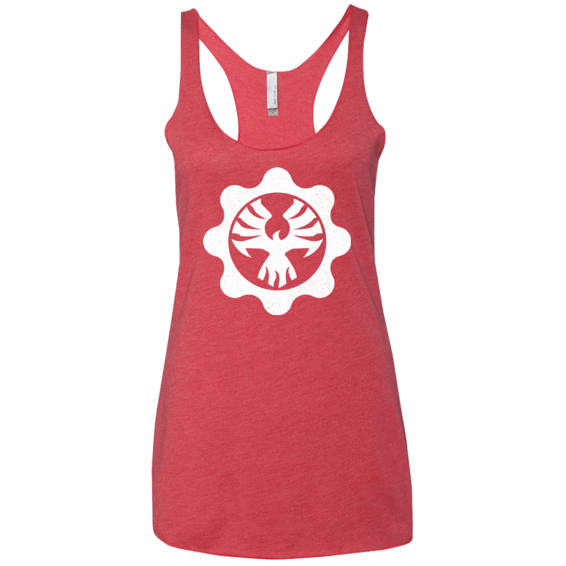 T-Shirts Vintage Red / X-Small Gears of War 4 Cog Emblem Women's Triblend Racerback Tank