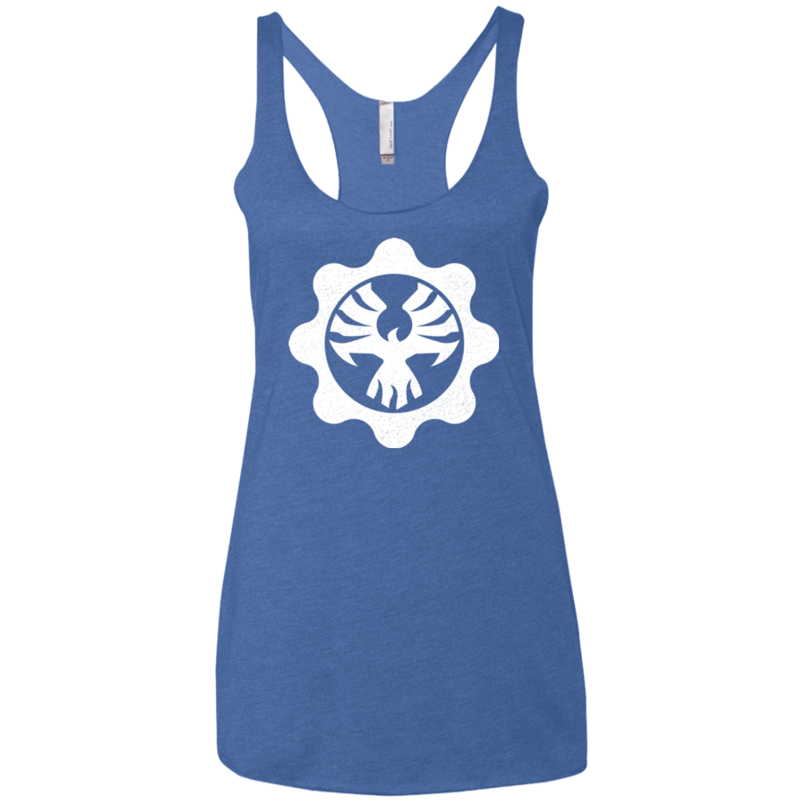 T-Shirts Vintage Royal / X-Small Gears of War 4 Cog Emblem Women's Triblend Racerback Tank
