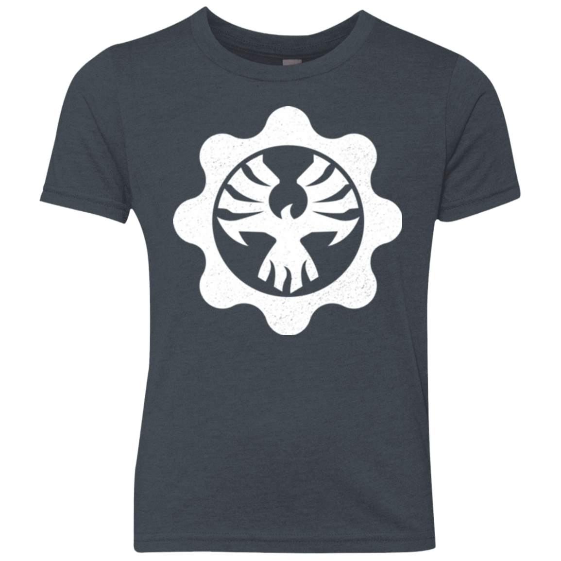 T-Shirts Vintage Navy / YXS Gears of War 4 Cog Emblem Youth Triblend T-Shirt