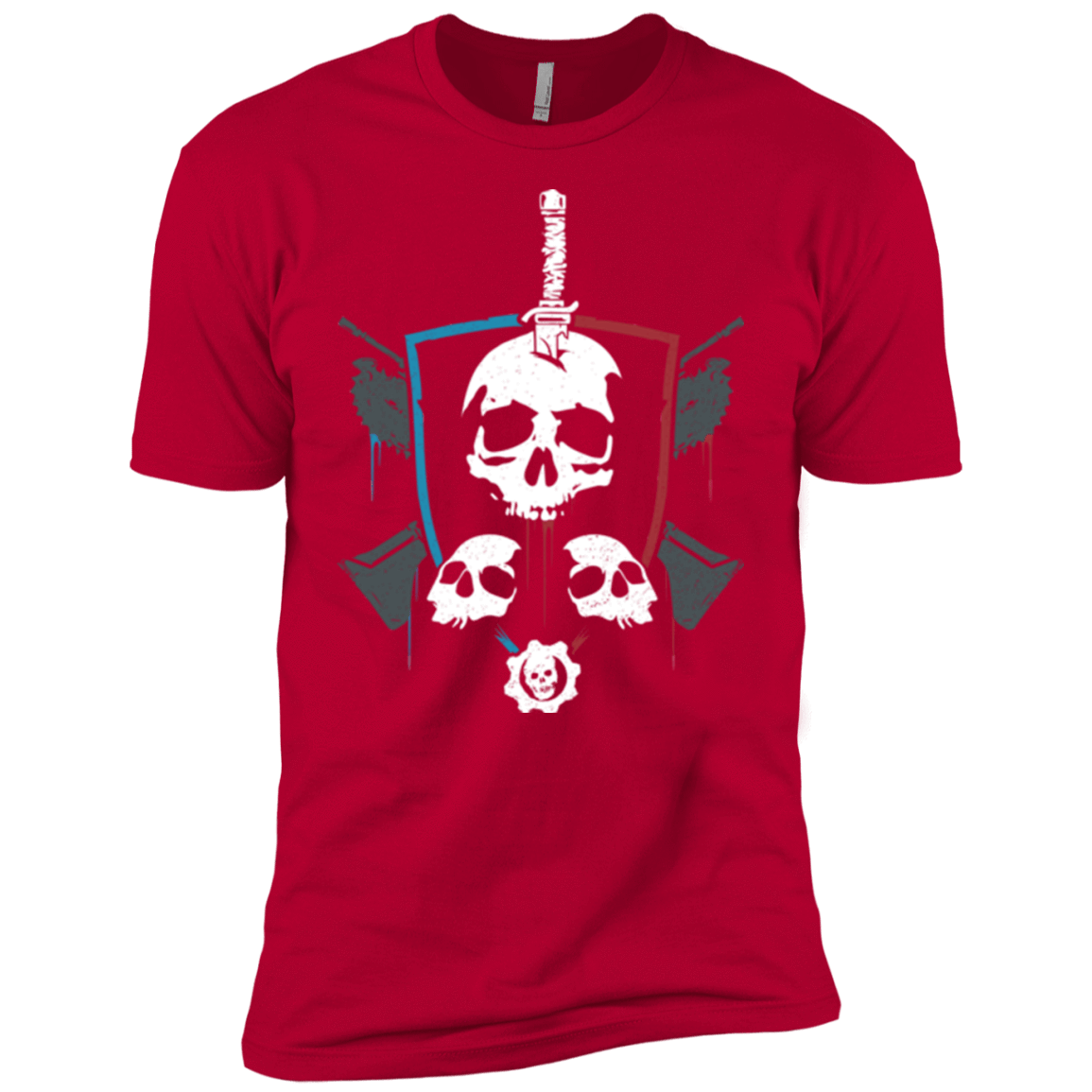 T-Shirts Red / YXS Gears of War 4 Crest Boys Premium T-Shirt