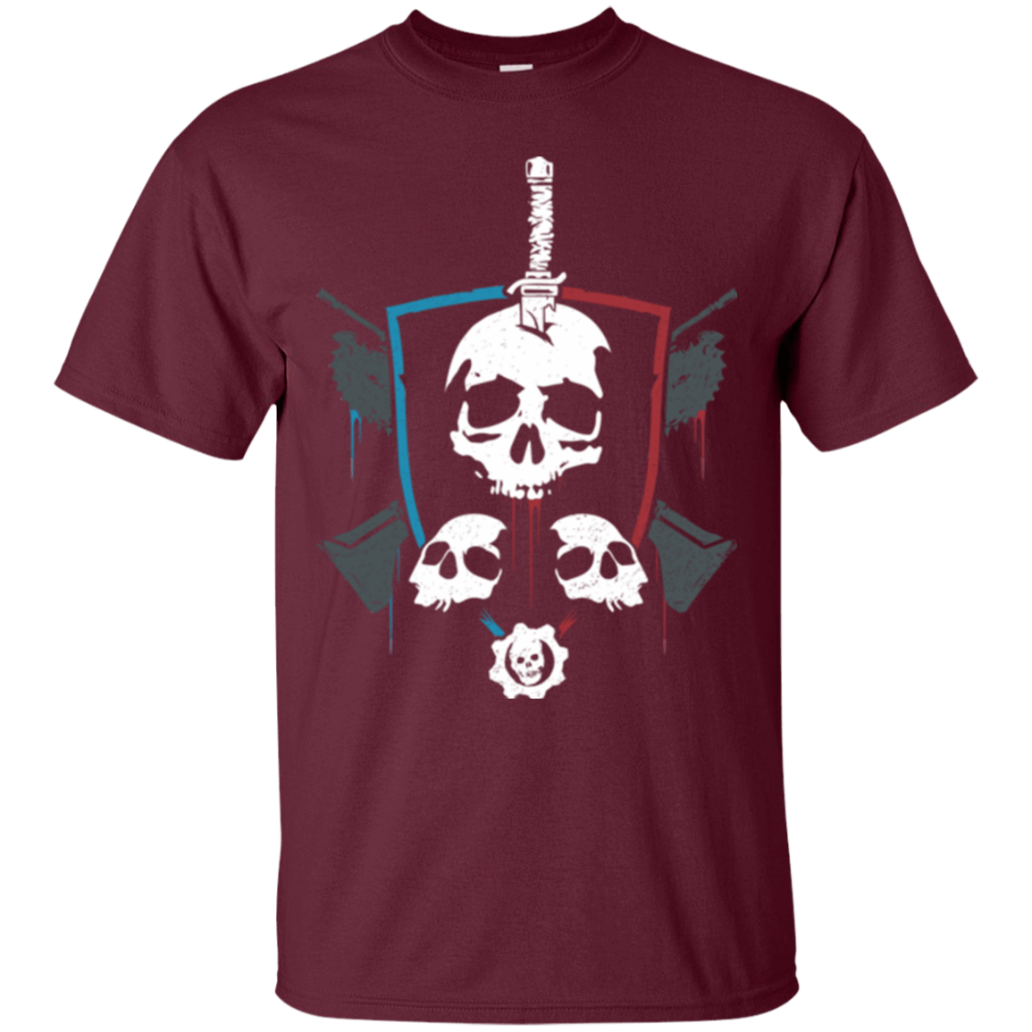 T-Shirts Maroon / Small Gears of War 4 Crest T-Shirt