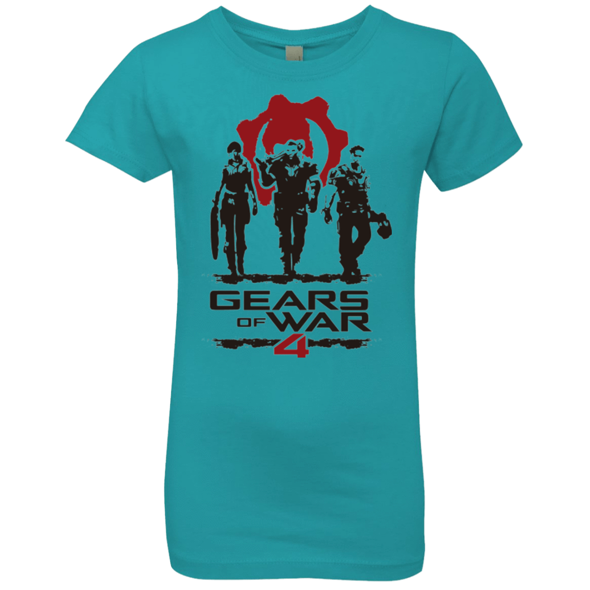 T-Shirts Tahiti Blue / YXS Gears Of War 4 White Girls Premium T-Shirt