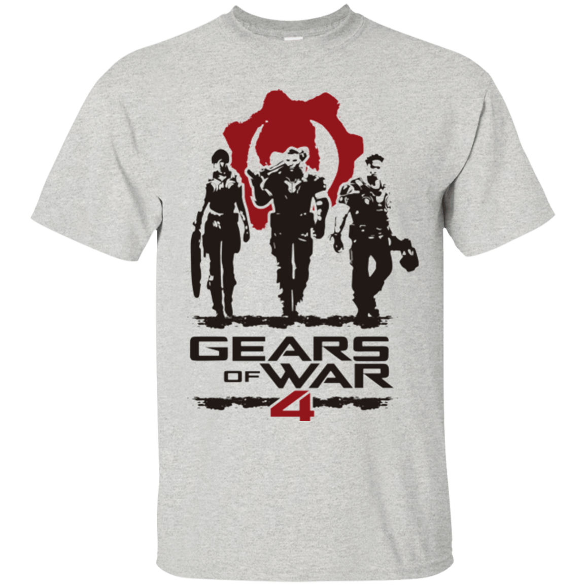 T-Shirts Ash / Small Gears Of War 4 White T-Shirt