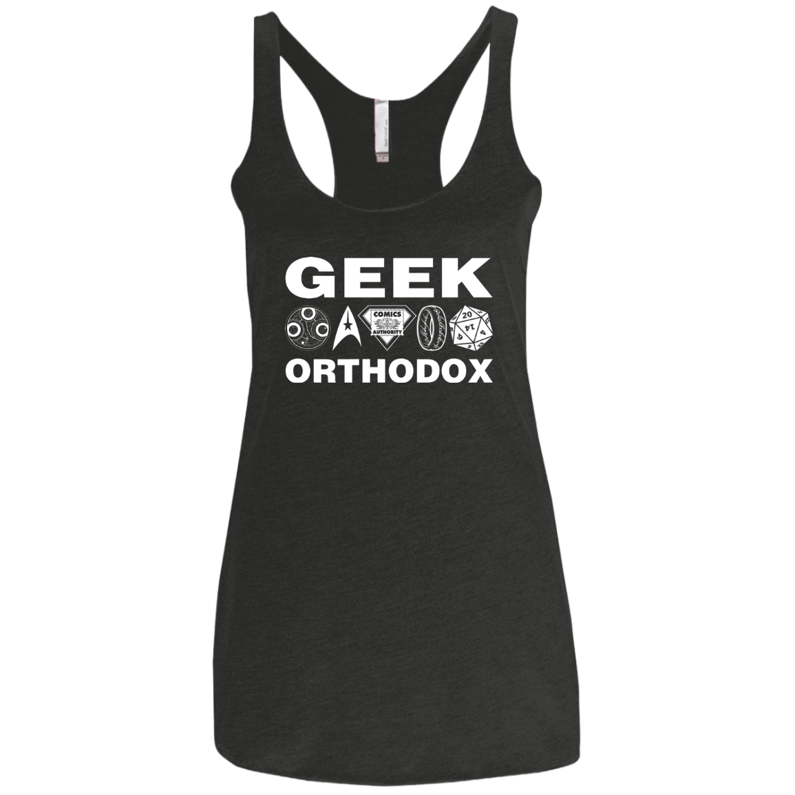 T-Shirts Vintage Black / X-Small Geek Orthodox Women's Triblend Racerback Tank